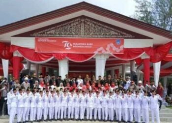 Pj Walikota Langsa Syaridin Pimpin Upacara Bendera Pusaka Merah Putih