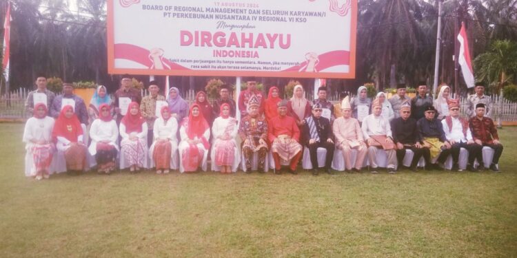 PTP N lV Regional 6 Langsa Memperingati Hari Ulang Tahun Kemerdekaan Indonesia Ke 79