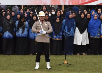 AKP Tantular Rahmat Akbar SH Komandan Upacara Penurunan Bendera HUT RI Ke 79 Kabupaten Aceh Tengah