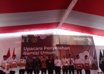 730 Narapidana Dan Anak  Lapas Tanjung Raja Ogan Ilir Terima Remisi Umun HUT RI Ke-79 