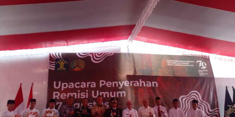 730 Narapidana Dan Anak  Lapas Tanjung Raja Ogan Ilir Terima Remisi Umun HUT RI Ke-79 