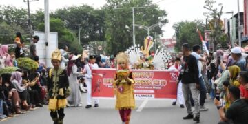 Pemerintah Kota Langsa Menggelar Pawai Alegoris Di Lapangan Merdeka