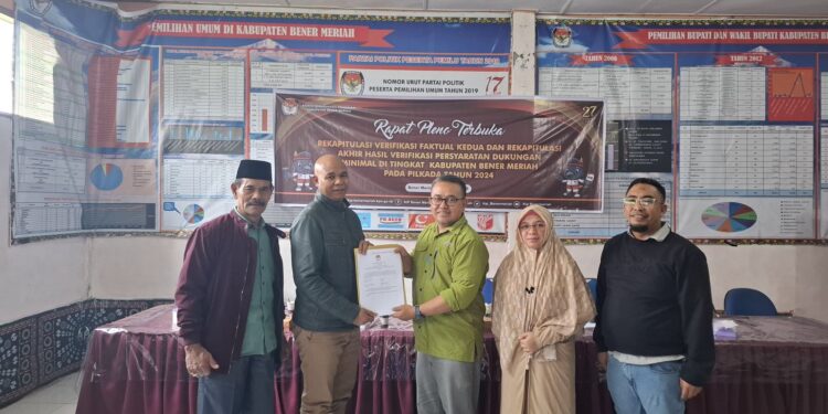 KIP Bener Meriah : Pasangan DAKAR Lolos Verifikasi Faktual Jalur Independen