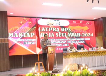 Kapolda Aceh Achmad Kartiko Buka Latpraops Mantap Praja Seulawah 2024