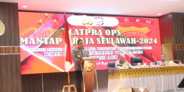 Kapolda Aceh Achmad Kartiko Buka Latpraops Mantap Praja Seulawah 2024