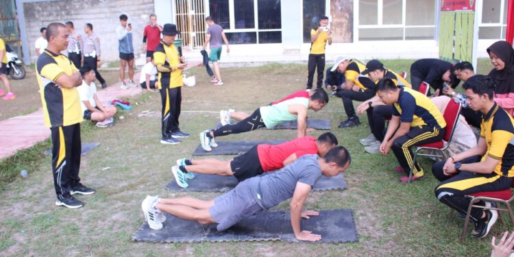 Polda Sumsel Melaksanakan Ujian Kesamaptaan Seleksi Sespimmen Dikreg Ke- 65