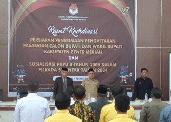 KIP Bener Meriah Rakor Bersama Forkopimda Dan Persiapan Pendaftaran Pencalonan