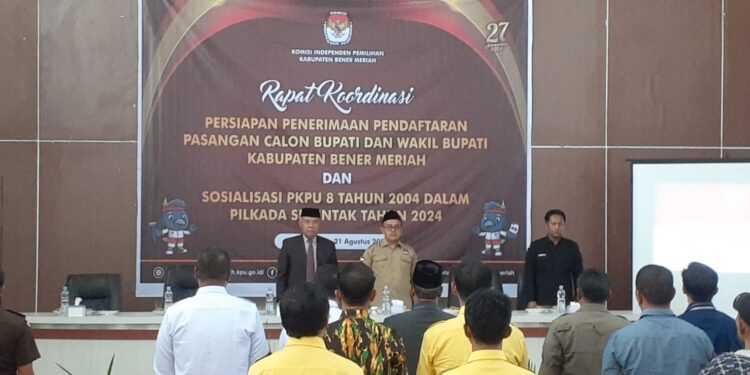 KIP Bener Meriah Rakor Bersama Forkopimda Dan Persiapan Pendaftaran Pencalonan