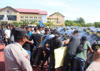 Polda Aceh Gelar Simulasi Sispam Kota Pilkada Serentak Tahun 2024