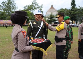 Kapolres Aceh Tengah Pimpin Apel Gelar Pasukan Ops Mantap Praja Seulawah 2024