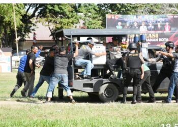 Walkota Syaridin Menghadiri Simulasi Sistem Pengaman Kota Di Gelar Oleh Polres Langsa