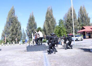 Pengamanan Pilkada Tahun 2024, Polres Bener Meriah Gelar Sispamkota 