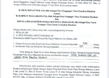 Sesuai MA No Perkara 1276 PK, Muh Anwar Cs Mengakhiri Sengketa Pasar Butung Kota Makassar