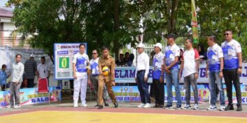 Resmi Dibuka Pj Sekda Kampar, Sebanyak 18 Kecamatan Siap Tampil di Kejurkab Bola Voli
