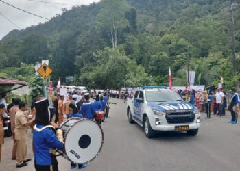 Polisi Amankan Dan Kawal Kirab Api PON XXI Aceh-Sumut 2024