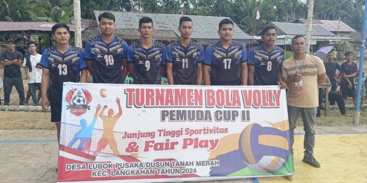 Turnamen Bola Volly Pemuda Cup II Desa Lobok Pusaka, Ranto Panjang Lolos 8 Besar
