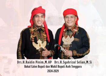 Pasangan Raidin – Syahrizal “RASA” Calon Bupati Dan Wakil Bupati Daftar Ke Kantor KIP Aceh Tenggara 