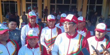 Kirab Api PON Aceh-Sumut XXI Tiba Di Aceh Singkil 