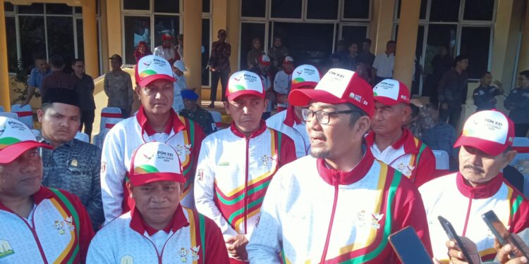 Kirab Api PON Aceh-Sumut XXI Tiba Di Aceh Singkil 