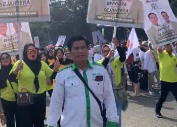 Relawan Baramuda Sriwijaya Hadiri Deklarasi Dan Mengantar Pasangan Ratu Dewa – Prima Salam Daftar Ke KPU