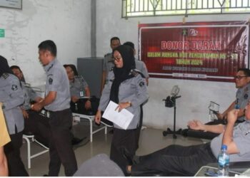 Peringatan Hari Pengayoman Ke -79, Lapas Kutacane Gelar Donor Darah