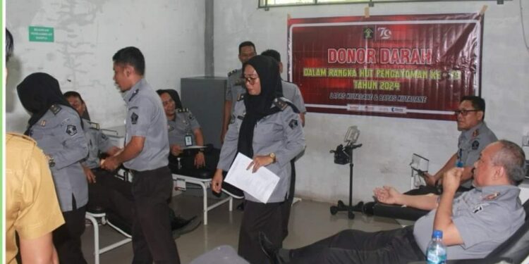 Peringatan Hari Pengayoman Ke -79, Lapas Kutacane Gelar Donor Darah