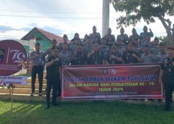 Hari Pengayoman Ke-79, Lapas Dan Bapas Kutacane Gelar Upacara Ziarah Dan Tabur Bunga Di TMP