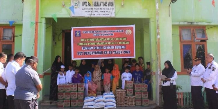 Peringati Hari Pengayoman, Lapas Dan Bapas Kutacane Gelar Bakti Sosial