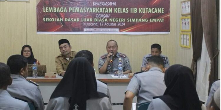 Lapas Kutacane Teken Kerjasama Dengan SDLB Negeri Simpang Empat Dan Pelatihan Bahasa Isyarat