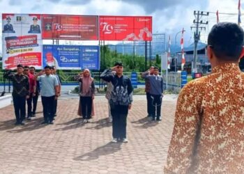 Jelang HUT RI Ke 79, Kepala Kantor Imigrasi Takengon Pimpin Apel Sore