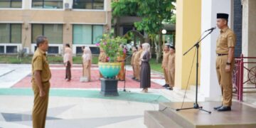 Gelar Apel Gabungan, Pj Sekda Kampar : Tegaskan Melaksanakan Tugas Dengan Baik, Jujur Dan Berintegritas