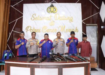 Polres Bener Meriah Terima Penitipan Senjata Airsoftgun Jelang Pilkada Serentak 2024