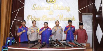 Polres Bener Meriah Terima Penitipan Senjata Airsoftgun Jelang Pilkada Serentak 2024