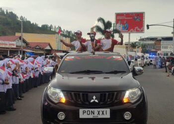 Puluhan Ribu Masyarakat Aceh Tengah Antusias Sambut Kirab Api PON Aceh Sumut XXI
