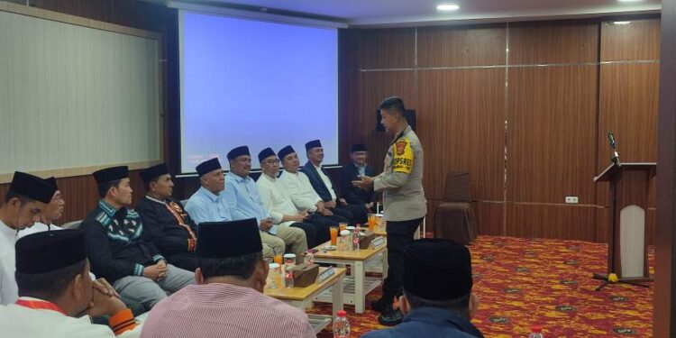 Kapolres Pantau Lansung Pengamanan Pengundian Nomor Urut Paslon Bupati Dan Wakil Bupati Aceh Tengah