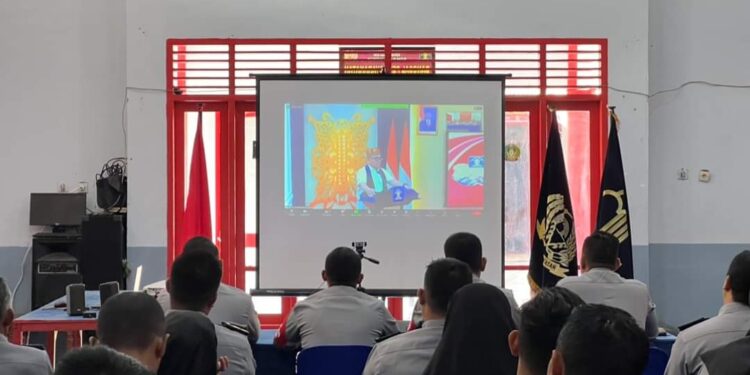 Rutan Takengon Mengikuti Kegiatan Arahan Sekretaris Jenderal Kemenkumham RI