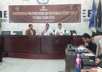 Rutan Takengon Ikuti Rakor Persiapan Rekapitulasi DPT Bersama KIP Aceh Tengah