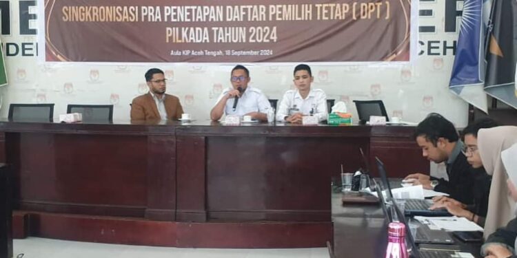 Rutan Takengon Ikuti Rakor Persiapan Rekapitulasi DPT Bersama KIP Aceh Tengah