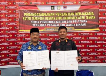 Jalin Kerjasama Sinergis Dan Kolaboratif, Rutan Takengon Penandatanganan PKS Dengan BPBD Aceh Tengah