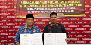 Jalin Kerjasama Sinergis Dan Kolaboratif, Rutan Takengon Penandatanganan PKS Dengan BPBD Aceh Tengah