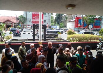 Aksi Demo Pedagang Pasar 16 Ilir Unjuk Rasa Di Kantor Walikota Palembang 