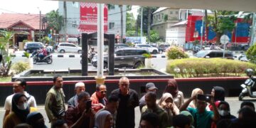 Aksi Demo Pedagang Pasar 16 Ilir Unjuk Rasa Di Kantor Walikota Palembang 