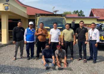 Polsek Siak Hulu Tangkap 2 dan 5 DPO Pencurian Kabel Milik PLN
