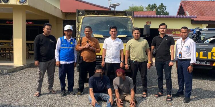 Polsek Siak Hulu Tangkap 2 dan 5 DPO Pencurian Kabel Milik PLN