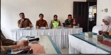 Pastikan Pemilu Aman, Kapolsek Talang Kelapa Dan Forkopimcam Gelar Rapat Koordinasi