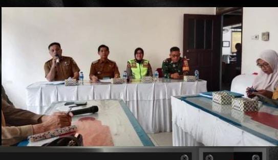 Pastikan Pemilu Aman, Kapolsek Talang Kelapa Dan Forkopimcam Gelar Rapat Koordinasi