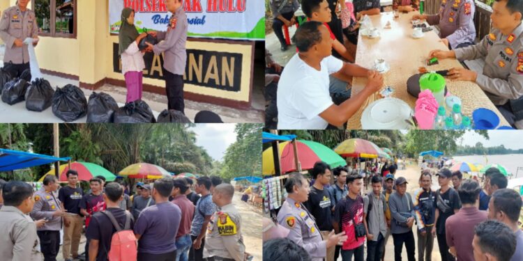 Hampiri Masyarakat Berkumpul, Polsek Siak Hulu Titip Pesan Pilkada Damai 2024