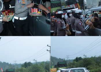 Unik, Kasat Lantas Himbau Cooling System Pada Pengguna Jalan Mengantri Kemacetan di Jalan Amblas 