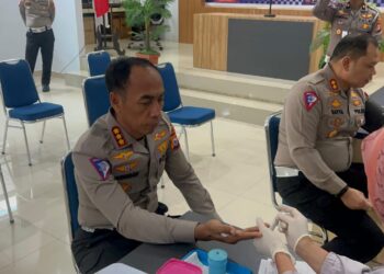 Ditlantas Polda Sulsel dan Jajaran Gelar Donor Darah HUT Polantas ke-69, Terkumpul 499 Kantong Darah