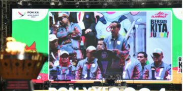 Ribuan Masyarakat Saksikan Momen Bersejarah Pembukaan PON XXI Di Sumut
